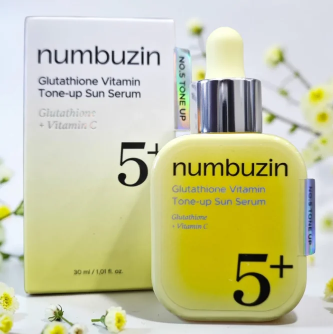 30ml-serum-solar-coreano-numbuzin-no5-com-glutationa-e-vitamina-fps50-pa--para-uniformizar-o-tom-da-pele-e-iluminar-com-nicotinamida