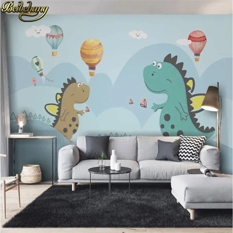 custom Dinosaur photo wallpaper for living room baby children room bedroom decor cartoon papel mural wall paper roll Stickers