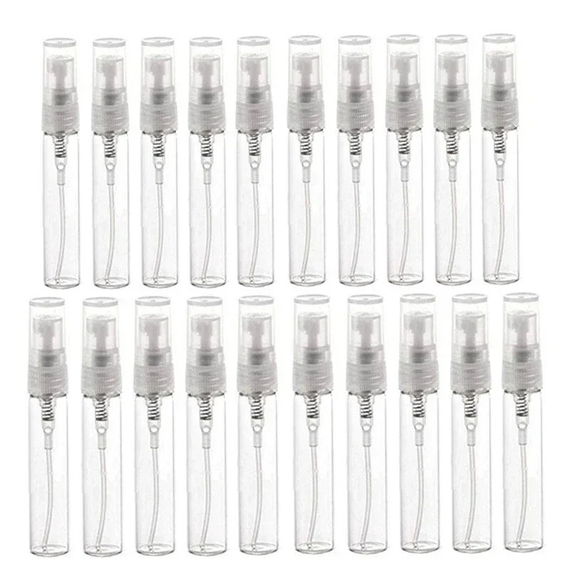 5pcs Empty 2/3/5/7/10ml Clear Mini Spray Bottles Glass Perfume Atomizer Travel Sample Container Refillable Perfume Vials