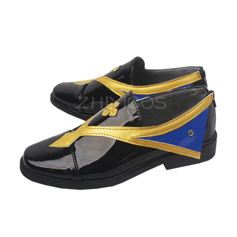 Novo genshin impacto cosplay kamisato ayato genshin impacto cosplay sapatos carnaval/halloween sapatos para mulheres homens tamanho 35-46