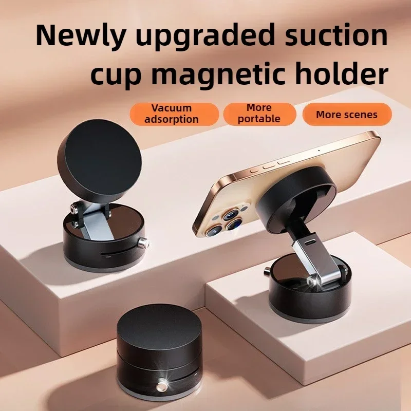 Double-Sided Suction Cup Bracket for Car Mount Mobile Phone Holder Magnetic Vacuum Adsorption Ultra Stable Suction Cup Bracket