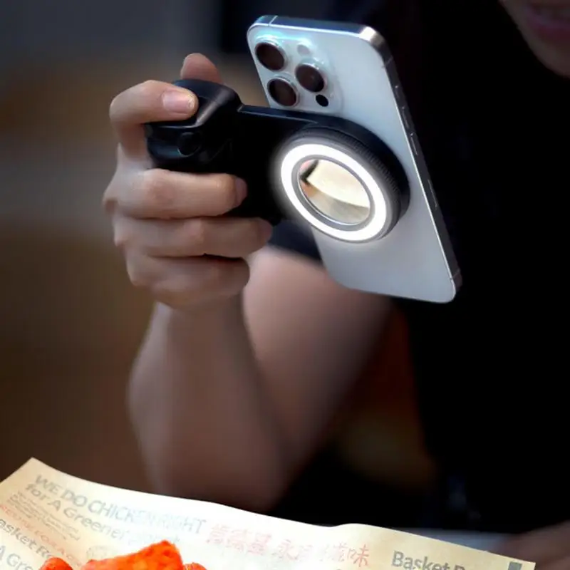 Magnetisch invullicht Magnetisch smartphone-selfolicht Ergonomisch invullicht Draagbaar telefoonlicht Livestreaming selfie-licht