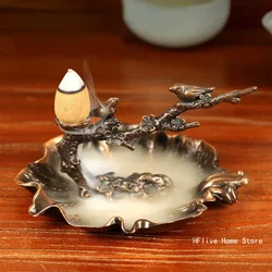 Incense Burner Aroma Burner Creative Lotus Bunrer Cones Backflow Incense Holder Plum Branch Home Decor