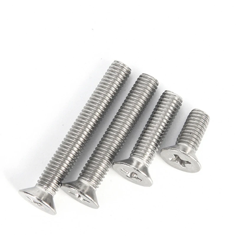 10PCS/lot Cross Phillips Flat Countersunk Head Screw Bolt M3 M3.5 M4 M5 M6 M8 M10 304 Stainless steel GB819