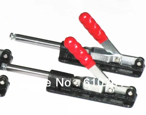 1Pc 36080 Nonslip 45 Degree Handle Holding Capacity 386Kg 851 Lbs Metal Push Pull Toggle Clamp Clamper Plunger Stroke 80mm Tool