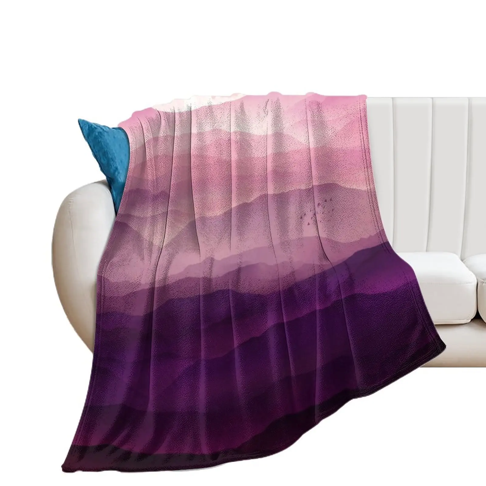 Ultraviolet Day Throw Blanket Nap bed plaid Blankets