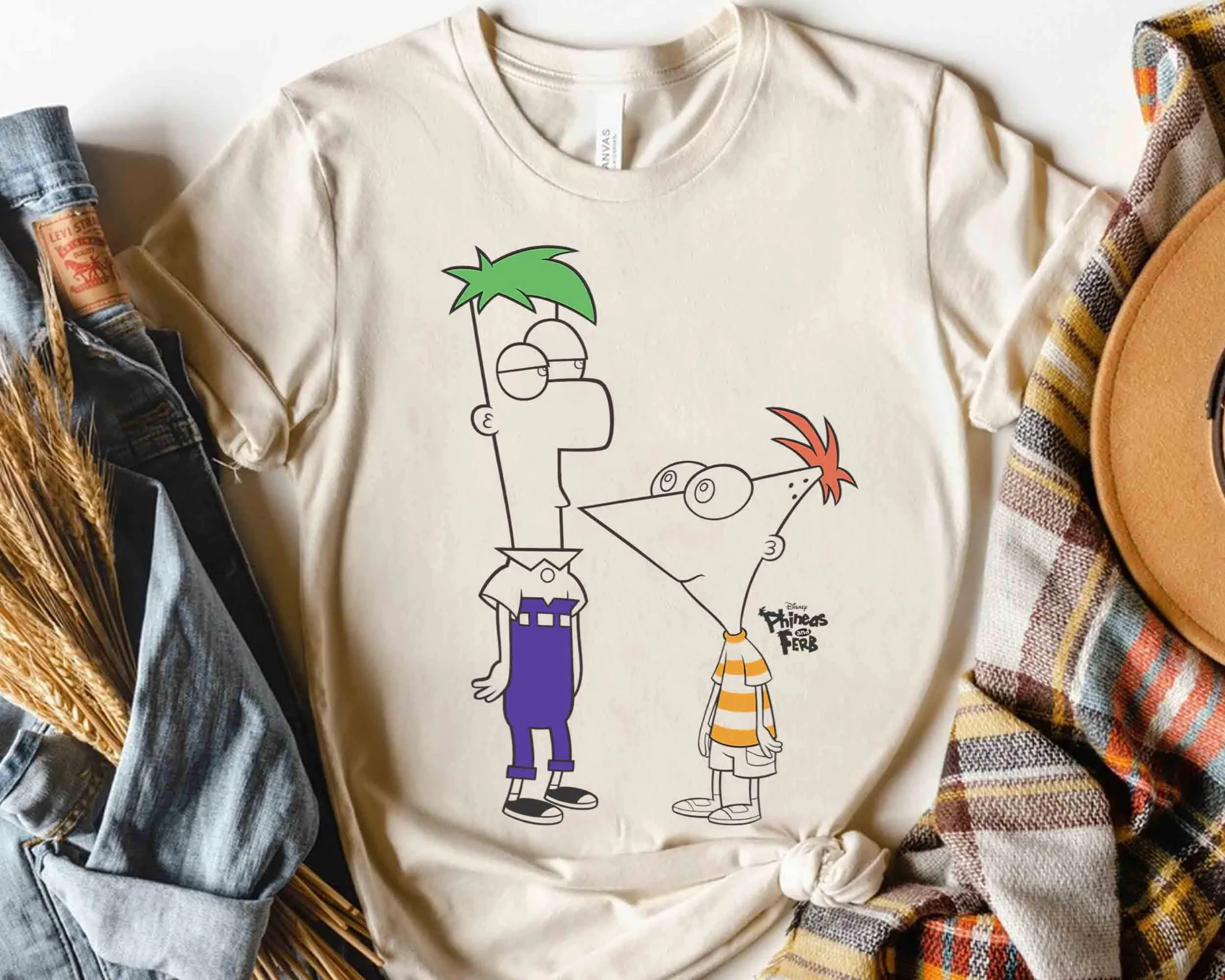 قمصان صيفية لشخصيات ديزني فينياس وبوذا، قمصان بلاتيبوس بيري، ورحلة عطلة عائلية إلى ديزني لاند