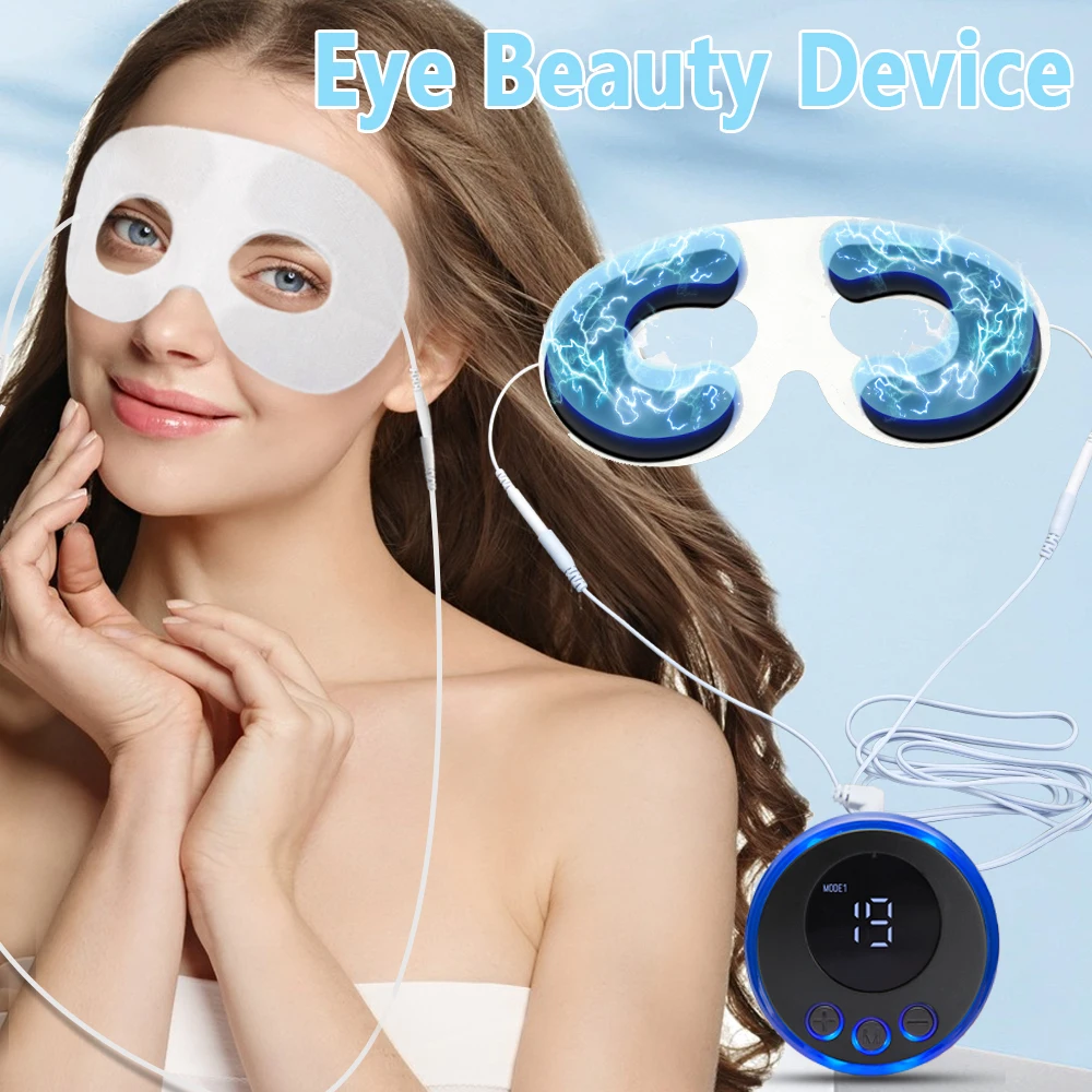 Microcurrent Eye Beauty Device occhi massaggio cura della pelle EMS Lifting del viso antirughe viso collo Anti occhiaie rimozione rughe