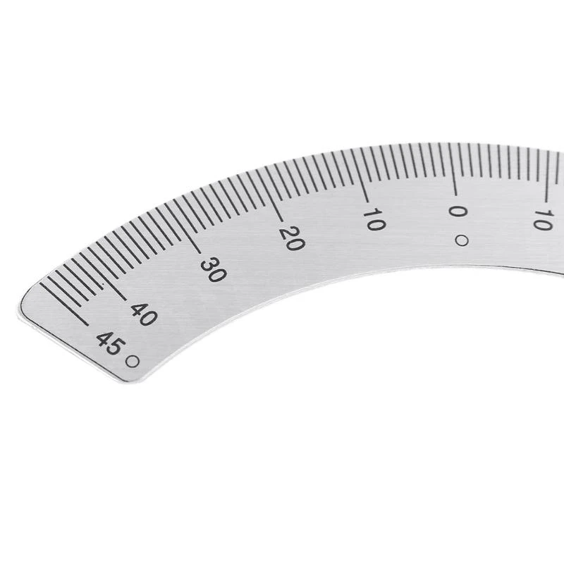 Compact Protractor with Clear Scale 45 Degree Scale Ruler Aluminum Alloy best sale