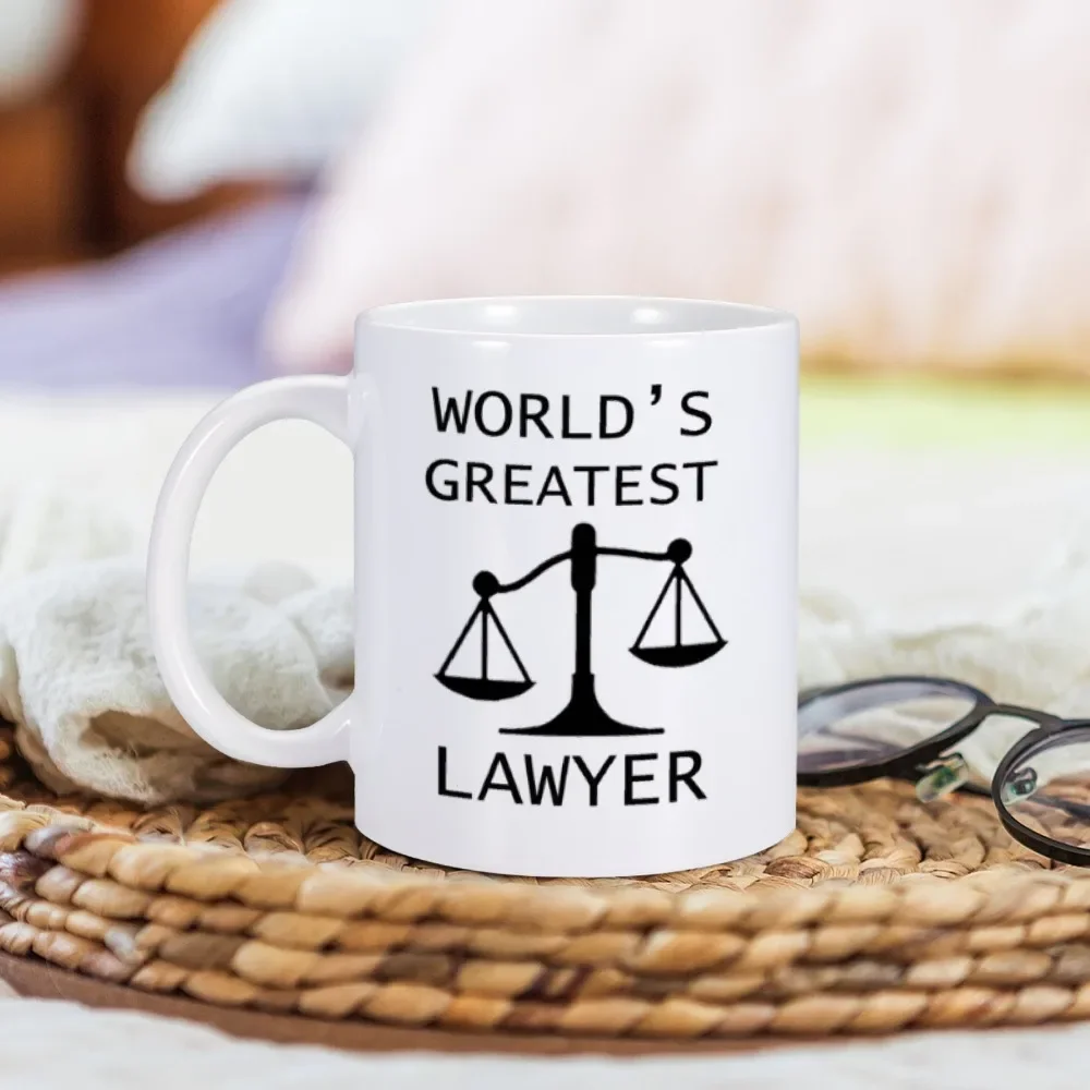 Lawyer Mugs World's Greatest Lawyer Coffee Mug Justice Office Cups Barrister Attorney Counsel Perfect Solicitor Graduation Gifts