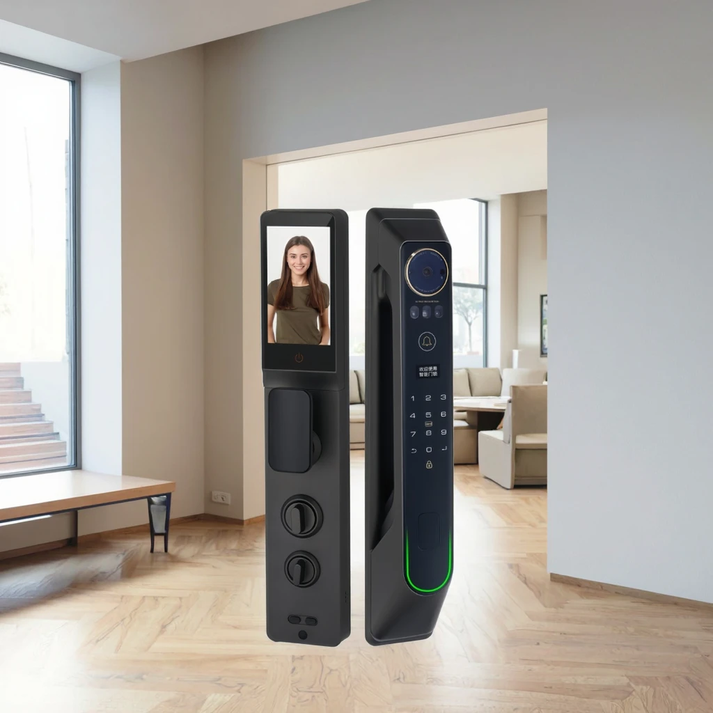 

APP Remote Control Face Recognition Fingerprint Recognition Combination Smart Door Lock Remote Night Vision Made in China
