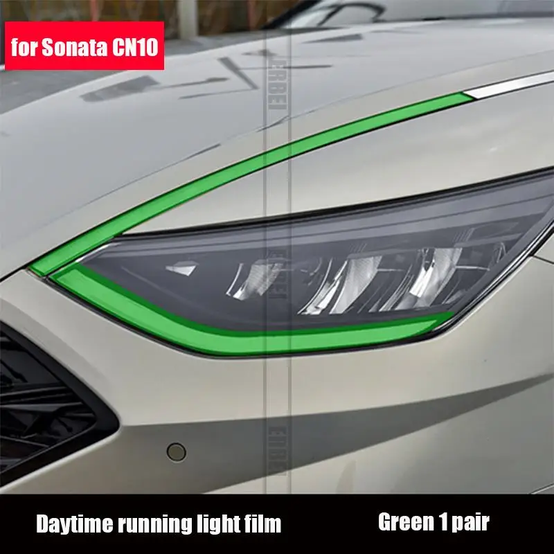 For Hyundai Sonata DN8 2020 driving lights car tail fog lights rearview mirrors turn lights color change film decoration