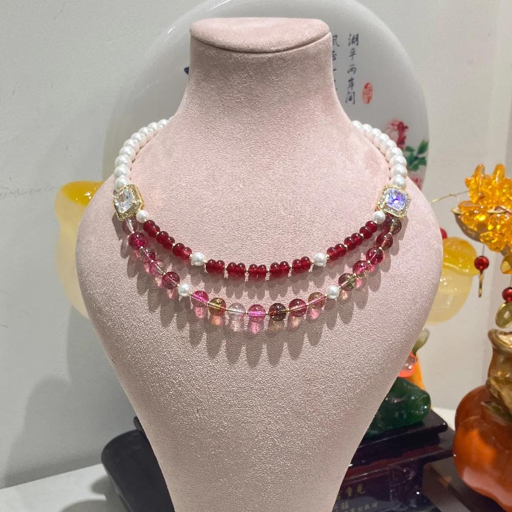 

IN JEWELIFE DIY Beads Choker Necklace for Women Cubic Zirconia Jewelry Accessories Price does not include the gift box