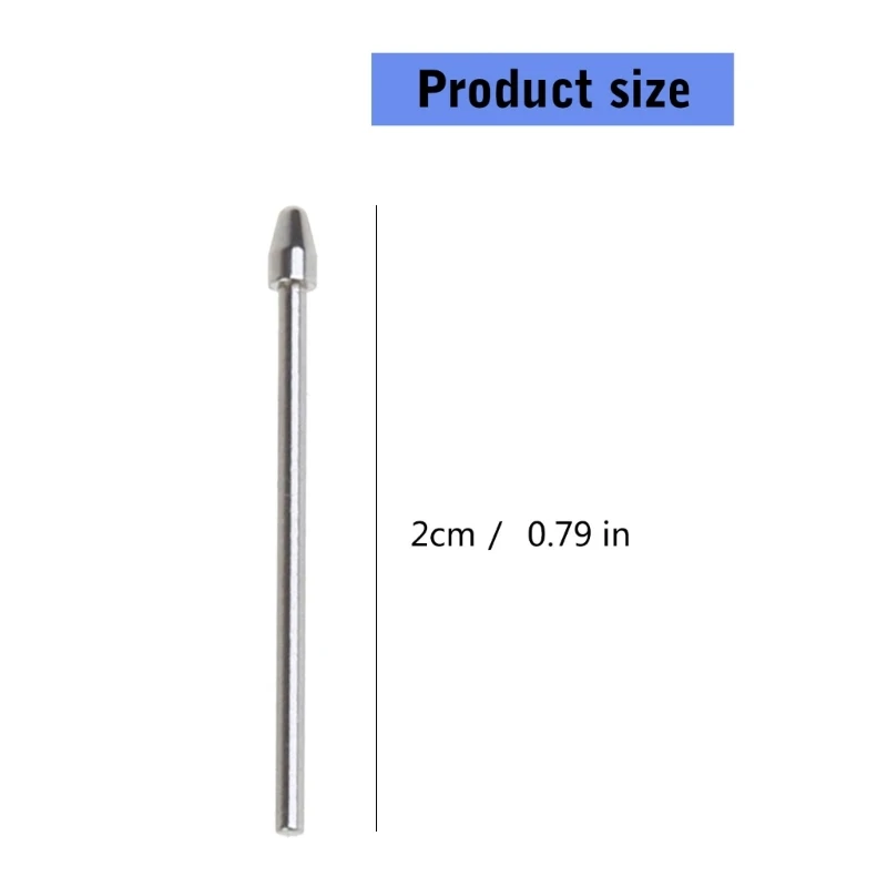 แกนปากกาโลหะทรงกรวยสีเงินพร้อมคลิปหนีบสำหรับสไตลัสเขียนอาลักษณ์ที่โดดเด่น