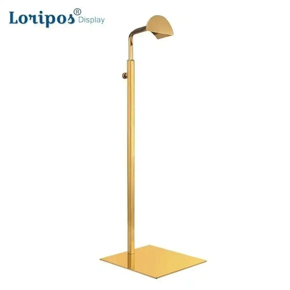 

1pcs Fashion High Quality Golden Stainless Steel Bags Display Holder Adjustable Handbag Display Stand