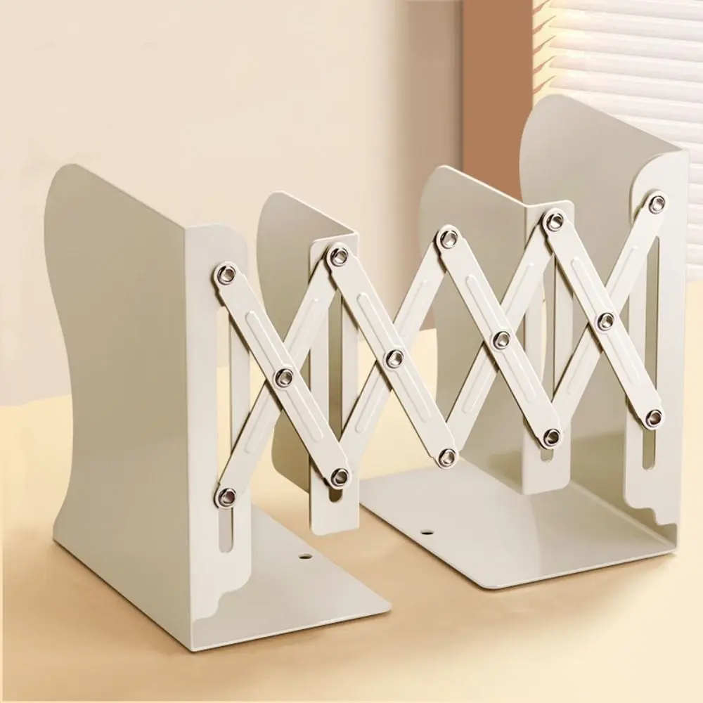 

Multifunction Retractable File Sorter Rack Metal Home Office Display Bookshelf Foldable Magazine File Bookstand Book Holder