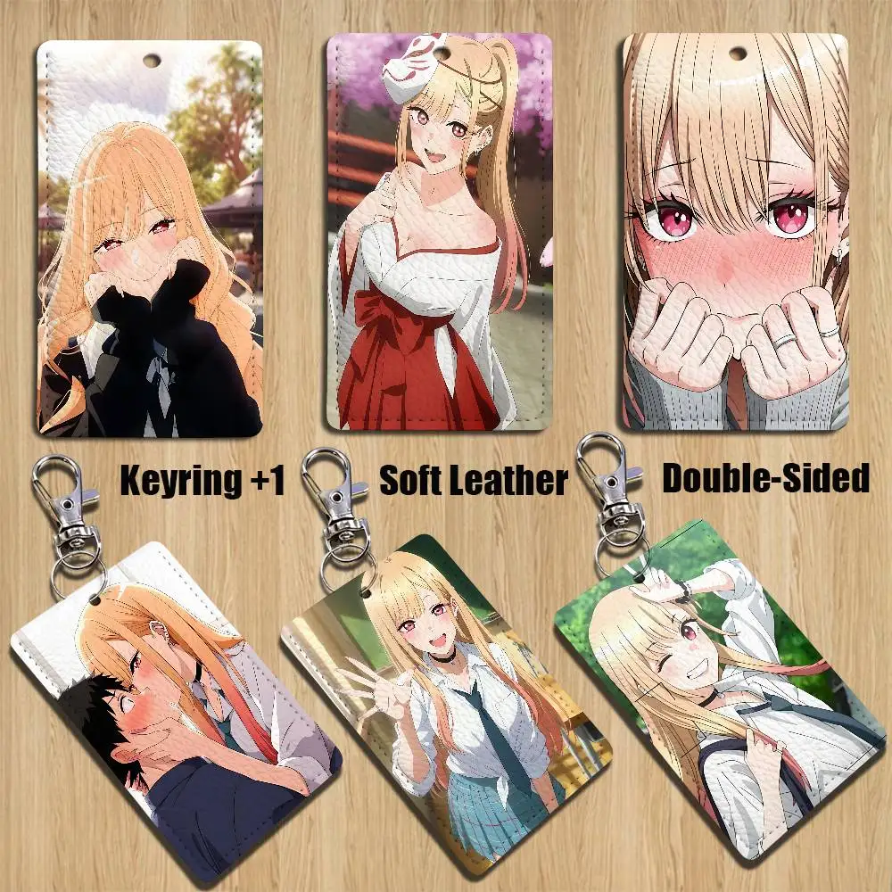 

cute K-Kitagawa Marin Holder For Bank Business Work Card Holder Student Card Case Bus Card Keychain