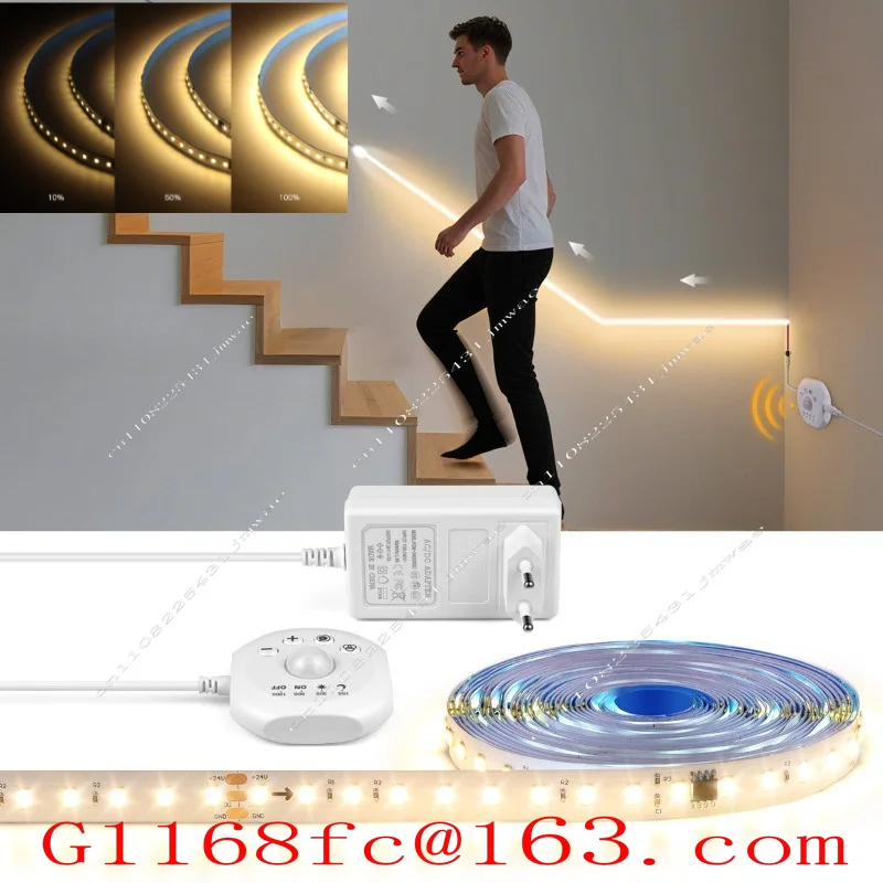 5 Meters Induction Horse Racing Chasing Light Strip 24V WS2811 Human Body Induction Light Strip