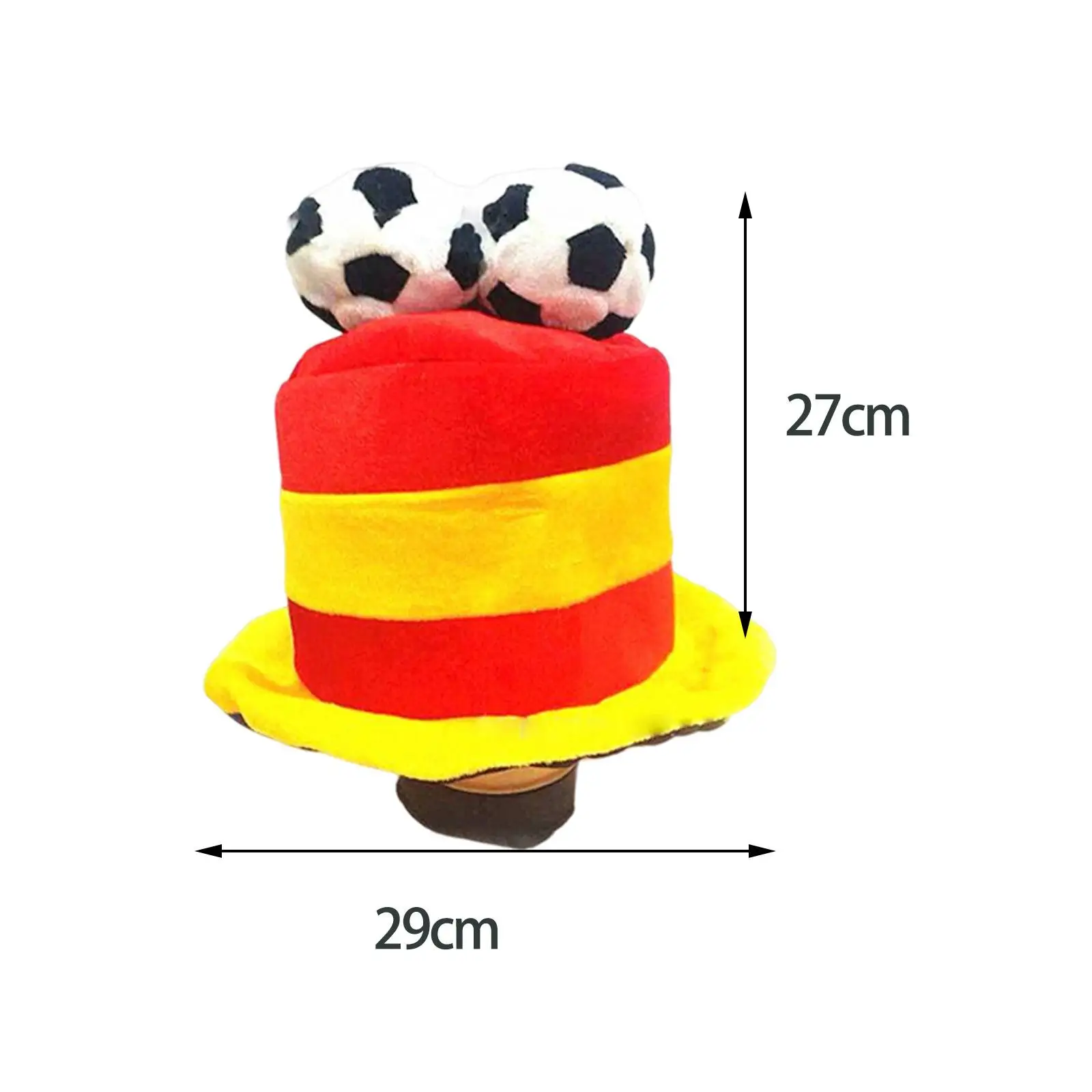 Football Match Hat Plush Headwear Funny for Game Halloween Decorations