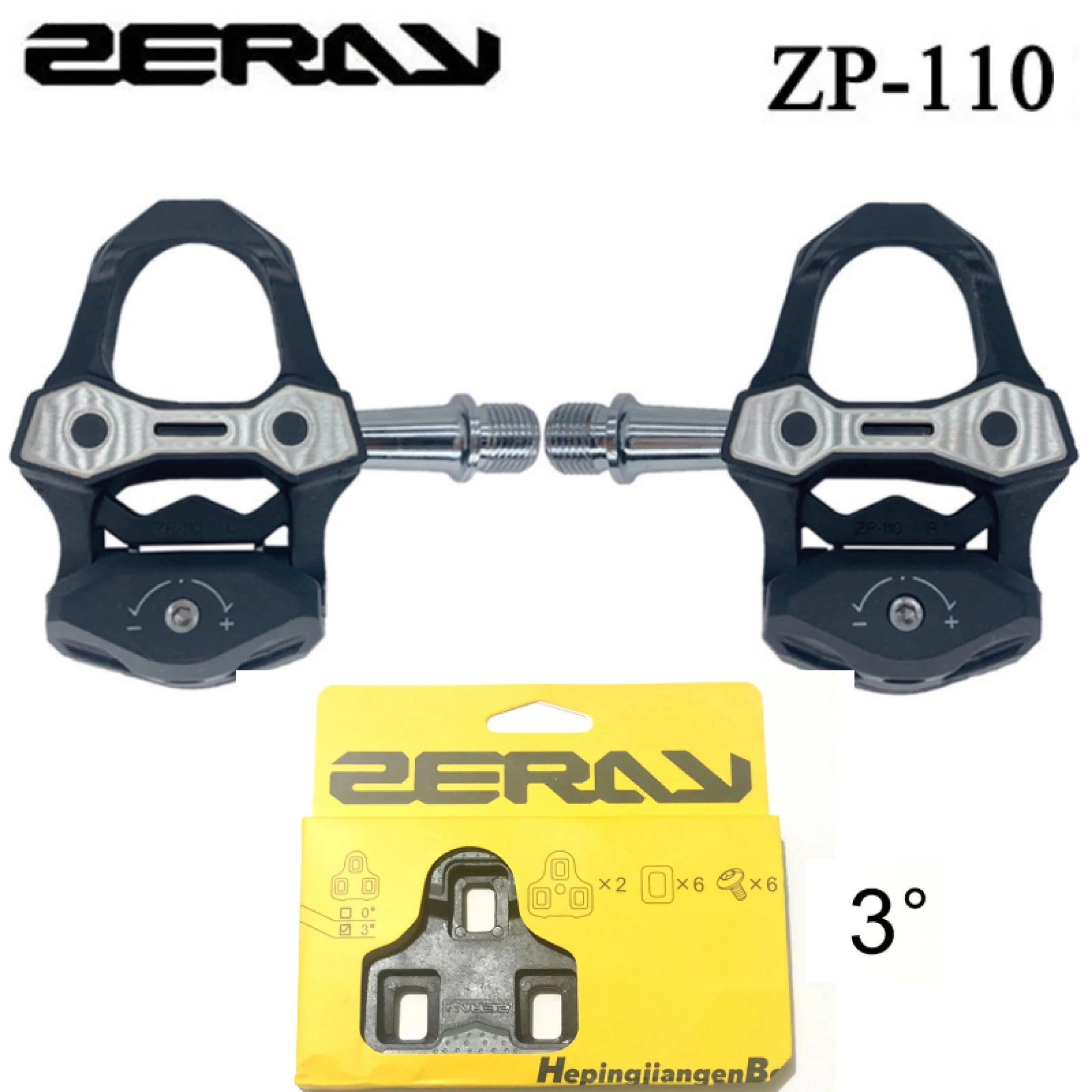 ZERAY ZP-110 Pedals Ultralight Carbon Fiber  Self-Locking for Road Bike Compatible forKEO Professional Pedals Bicycle Parts