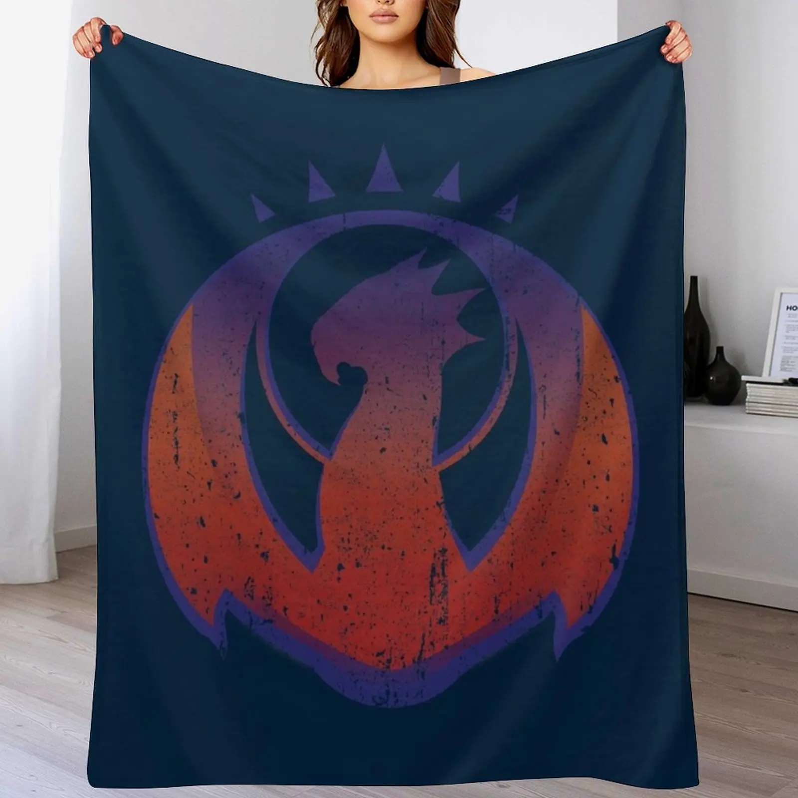 

Izzet League Crest Throw Blanket halloween Warm funny gift bed plaid Blankets