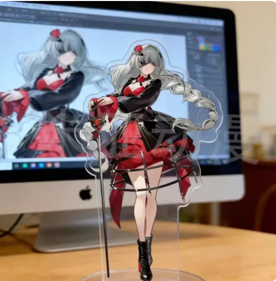 Japanese Anime Wuthering Waves Phrolova Rover Acrylic Stand Figure Model Plate Cosplay Collection Desktop Decor Gifts XYZ