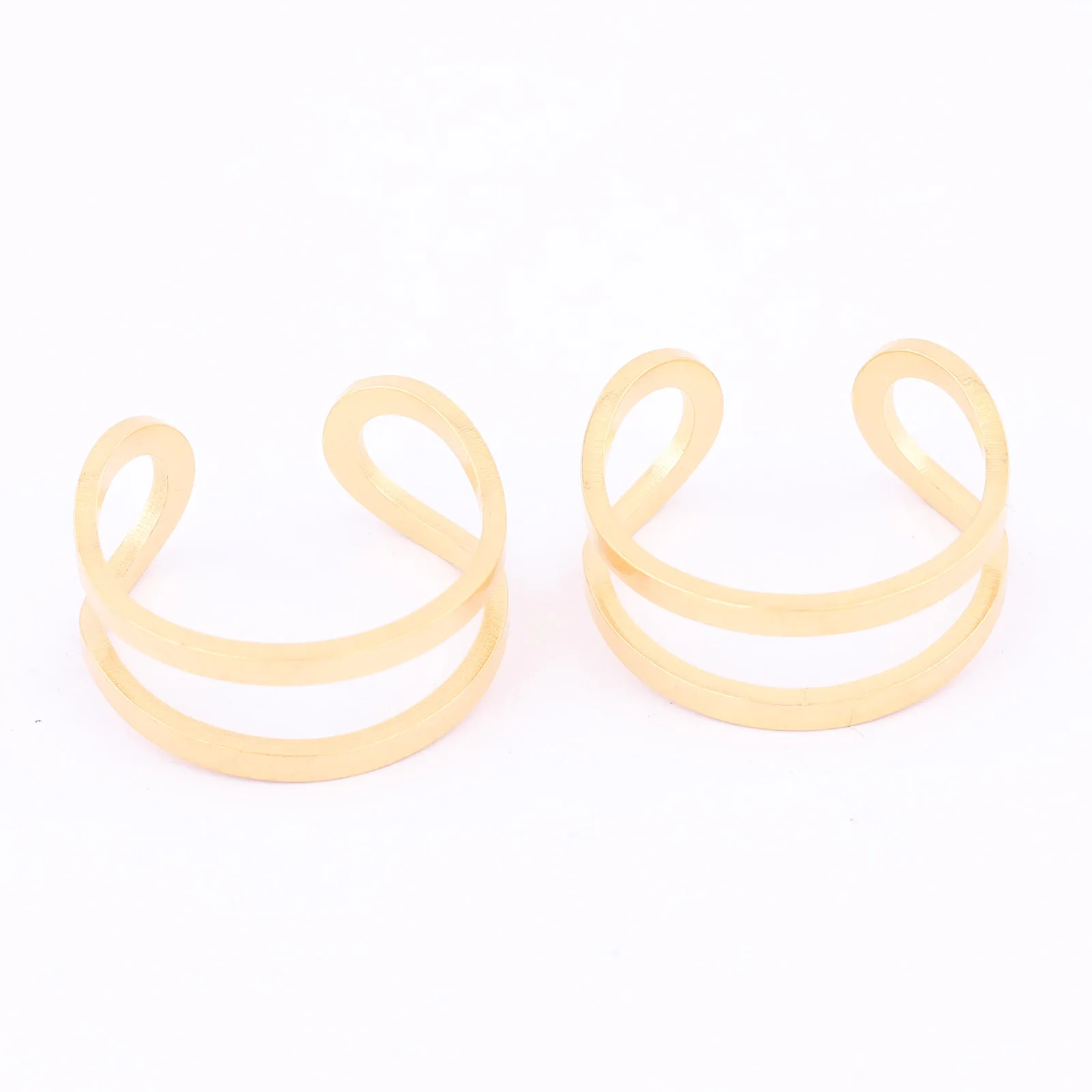 5pcs Stainless Steel Ring Bezel Blanks Diy Fingerring Base Settings For Jewelry Making Supplies