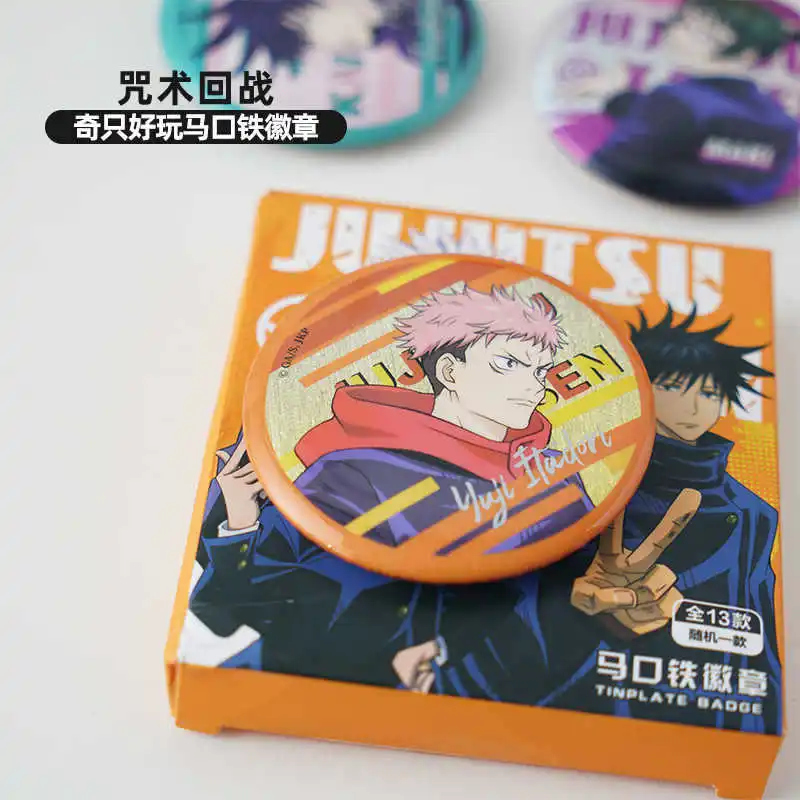 

Jujutsu Kaisen Official Badge Blind Box Brooch Pin Gojo Fushiguro Itadori Keychain Bag Charm Anime Accessories Cute Gift