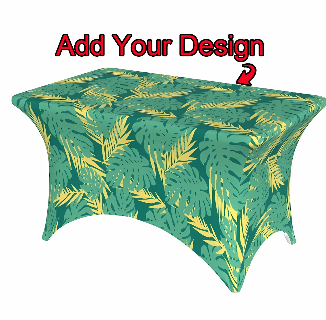 

custom 4/6ft Stretch Table Cloth Rectangular Tablecloth Protector for Wedding Trade Show Stand birthday Mother's Day Christmas