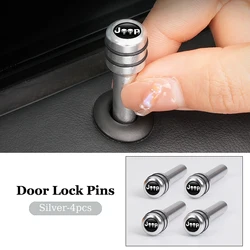 Car Interior Auto Lock Door Lift Alloy Safety Pin For Jeep Renegade Compass Wrangler Grand Cherokee Patriot Liberty Commander