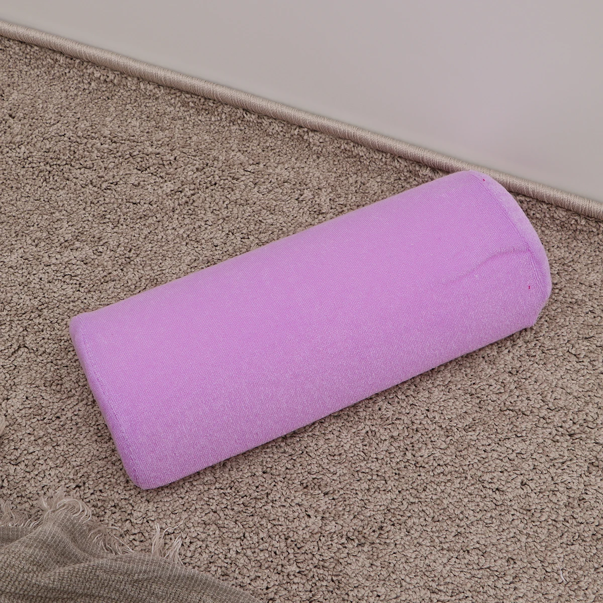 

Portable Light Purple Nail Cushion Manicure Wrist Cushion Pad Foldable Washable Hand Pillow for Nail Table Wrist Pad