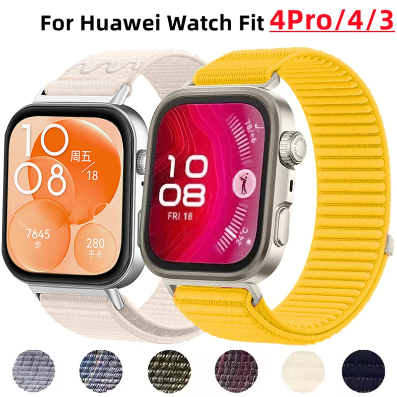 

Nylon Loop Strap for Huawei Watch Fit 3 4/4 Pro Braided Comfortable Breathable Band for Huawei Watch Fit 4/4 Pro Fit3 Accessorie