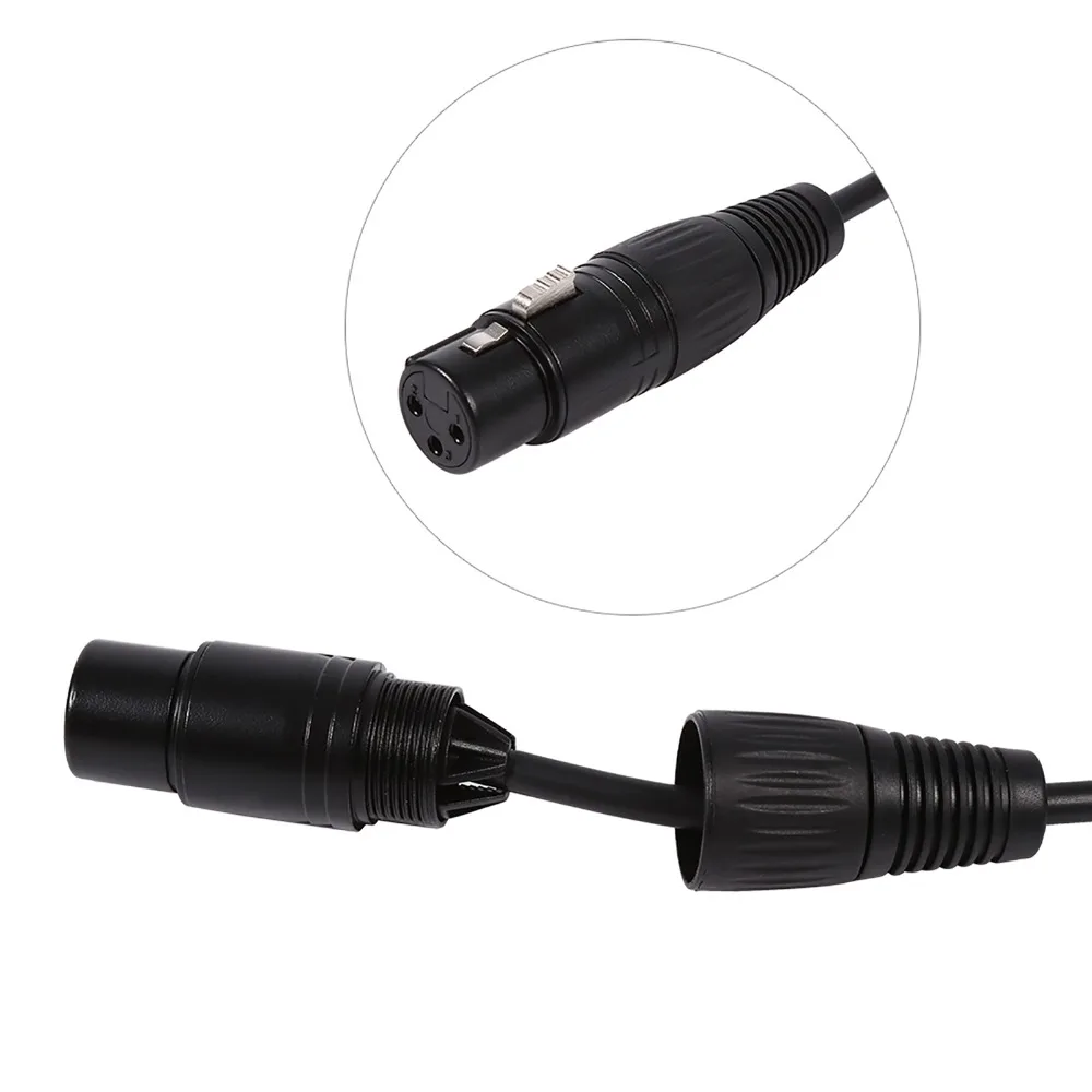 Durable Mini USB to DMX Interface Black 1m / 39.37inch DMX512 Controller USB to DMX Adapter Computer Control