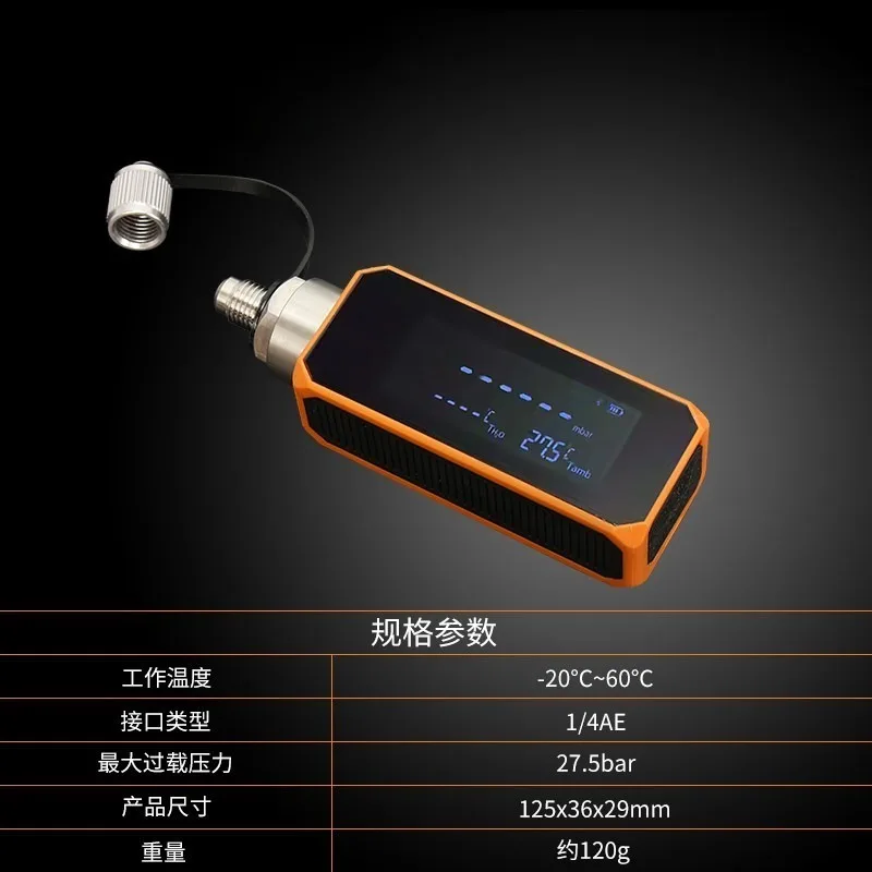Digital Vacuum Gauge Bluetooth APP Electronic Vacuum Meter Absolute Negative Pressure Gauge for Air Conditioner Evacuation