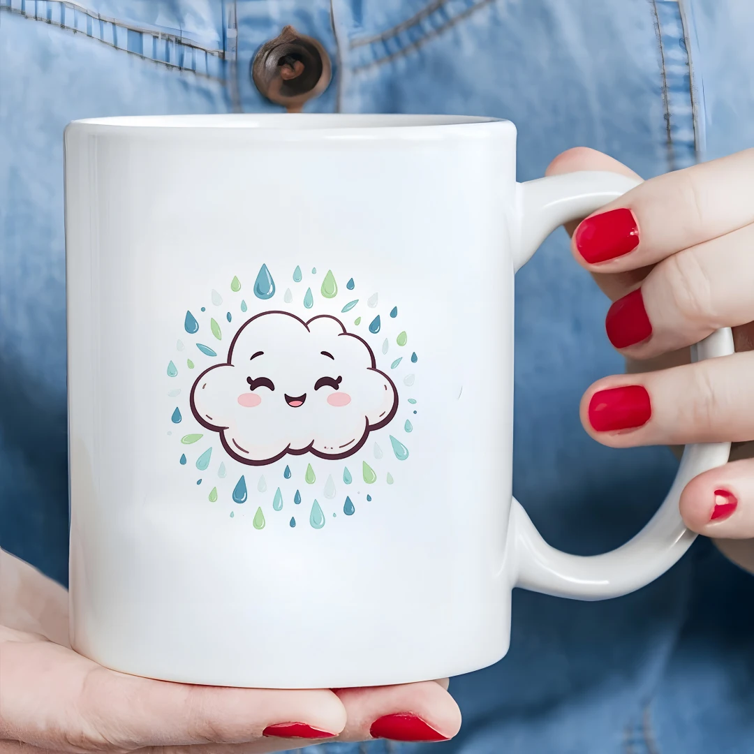 

11oz Cartoon Cloud Cup Kids Cold & Hot Beverage Cup Christmas Gift for Family & Office