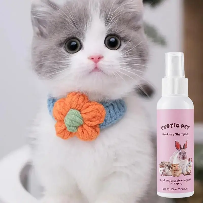 Dry Dog Shampoo 100ml Sensitive Dog Shampoo Dog Shampoo No Rinse Cat Shampoo Spray Cats Puppies Shampoo And Conditioner Moisturi