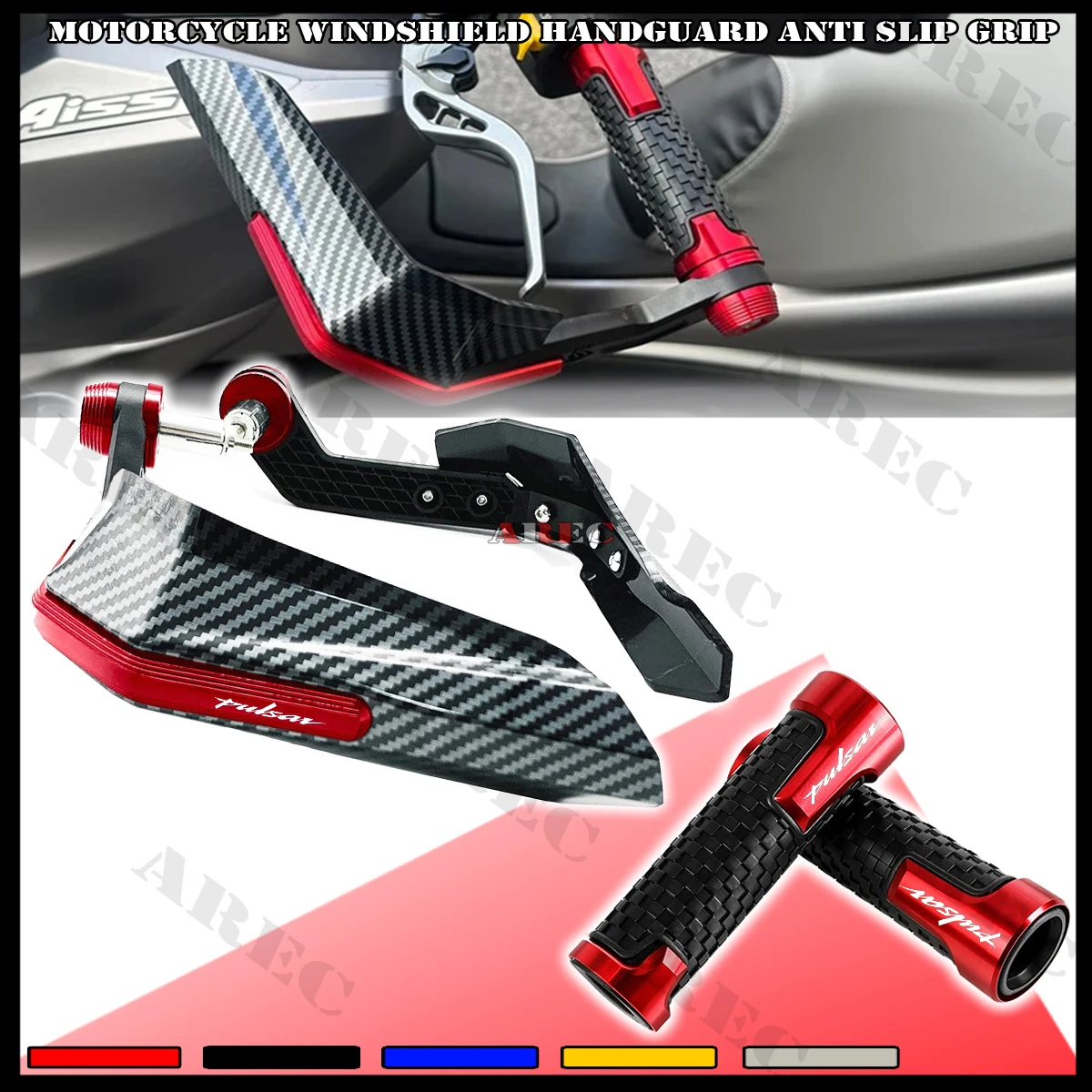 

Motorcycle Handguard Grips Handle Shield Hand Guard Protector Windshield For Bajaj Pulsar 125 150 180 RS200 NS200 NS160