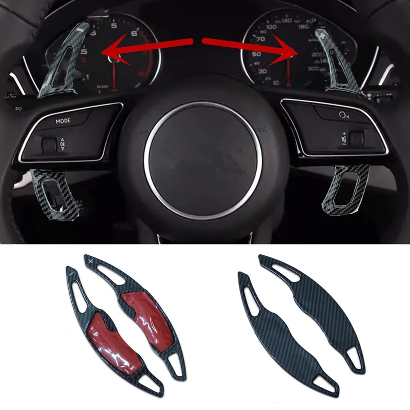 Car Steering Wheel Shift Paddles Gear Extender carbon fiber pattern For Subaru BRZ LEORG Legacy Forester Outback Impreza XV