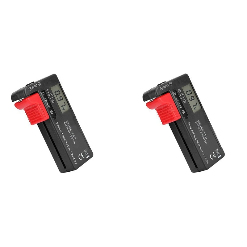 

HOT SALE 2X BT-168 PRO Battery Capacity Tester Digital Battery Checker Plastic Portable Cell Tester For AA 1.5V 9V