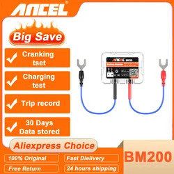 ANCEL BM200 12V Car Battery Monitor 12V Battery Health Monitoring Wireless Bluetooth 4.2 For Android IOS APP Battery Tester Tool