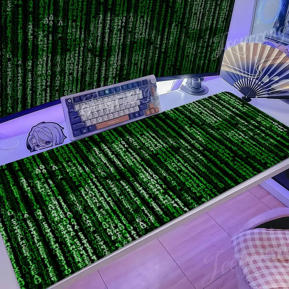 

Mouse Pad Hot Anime 1000x500 Taro Sakamoto Days XXL Large Gaming Non-slip Office Keyboard Mats Desk Mat Matrix Code