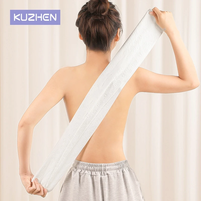 Exfoliating Back Wash Towel Double-sided Shower Washchoth Bath Belt Body Scrub Strap Dead Skin Cleaning Tool