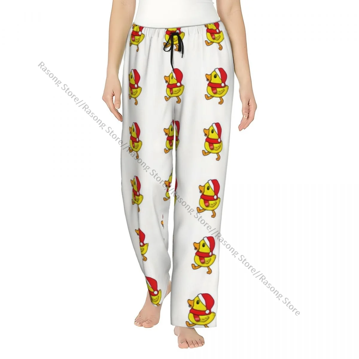 

Женские фланелевые брюки для отдыха с мягкой уткой и рождественским узором, пижамные штаны, зимняя одежда для сна