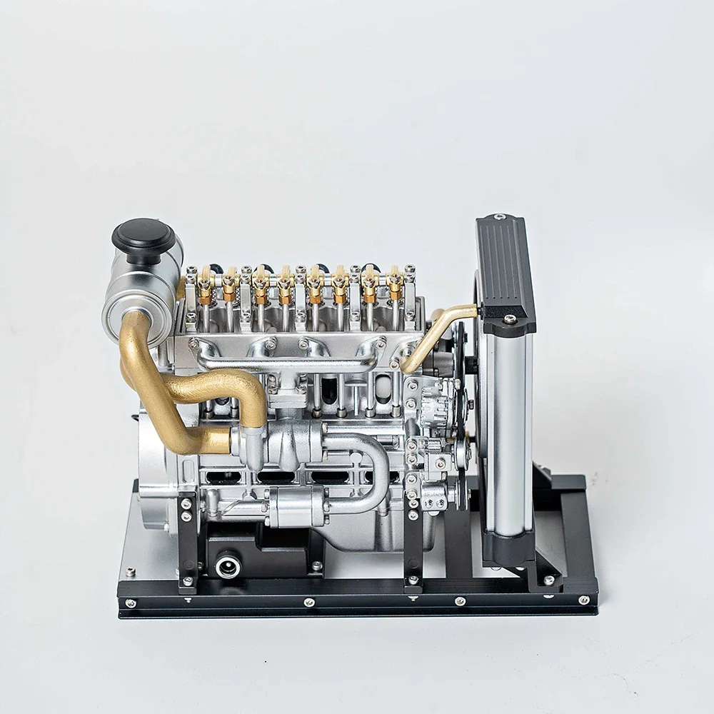 TECHING MINI DIESELMOTOR Elektrische DIY-modelkit - 3D mechanische montage Desktop decoratief speelgoedcadeau voor volwassenen en kinderen