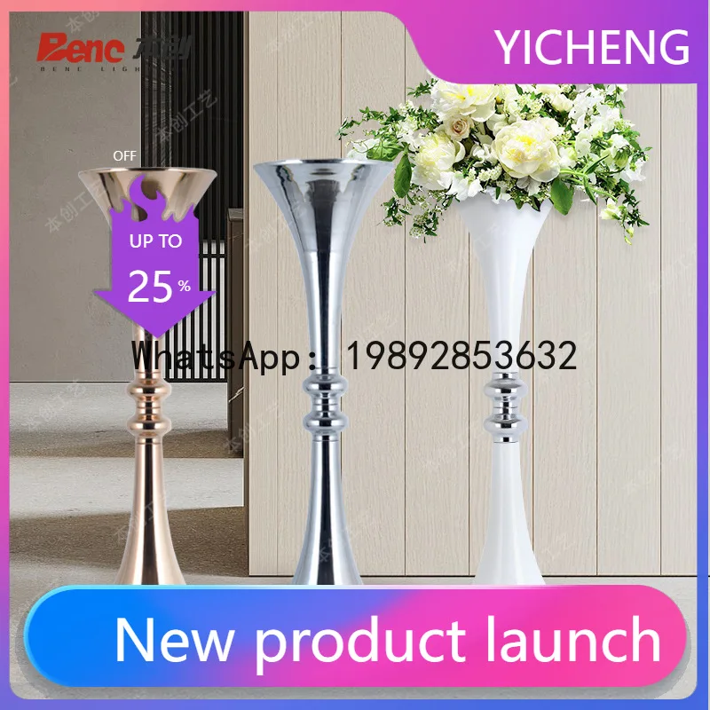 

PYJ wedding arrangement stage props simulation flower wrought iron flower stand hotel welcome decoration vase ornament