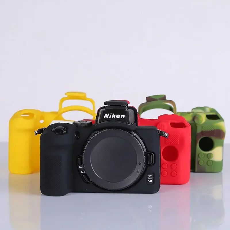 

Silicone skin DSLR camera body case bag For Nikon Z50 Z5 D850 d780 D750 D610 D600 d3500 D5300 D5500 D5600 D7100 D7200 D7200