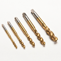 1pcs M3 M4 M5 M6 M8 High Speed Steel HSS Screw Thread Titanium Coated Metric Spiral Hand Plug Tap Kit