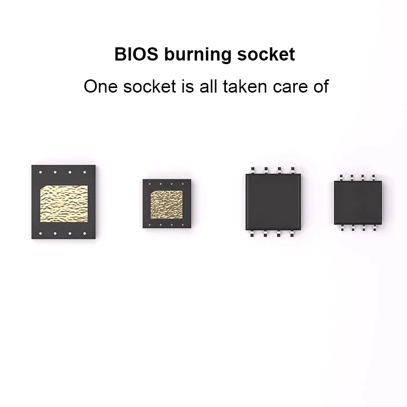 XZZ WSON8 SOP Universal 4 IN 1 BIOS Burn อะแดปเตอร์ซ็อกเก็ตสําหรับ 8*6 มม./6*5 มม. 150mil/208mil ชิป IC SMT BIOS แฟลชซ็อกเก็ต