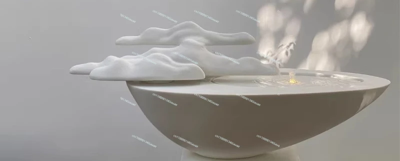 Fountain Flowing Water Ornament Landscape Design Modern Simple Courtyard Garden Entrance Rockery