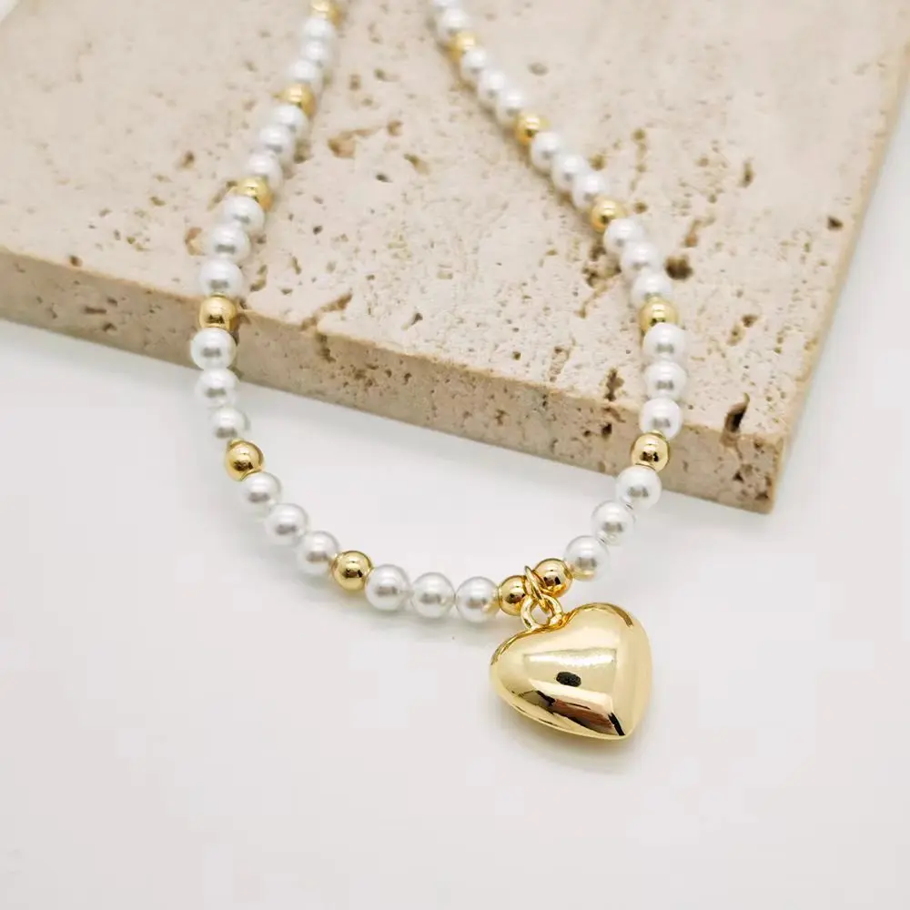Vlen Mehrlagige Süßwasserperlenkette für Damen, 18K vergoldeter Perlenchoker, zierlicher minimalistischer handgefertigter Schmuck, Geschenke – Detail 5